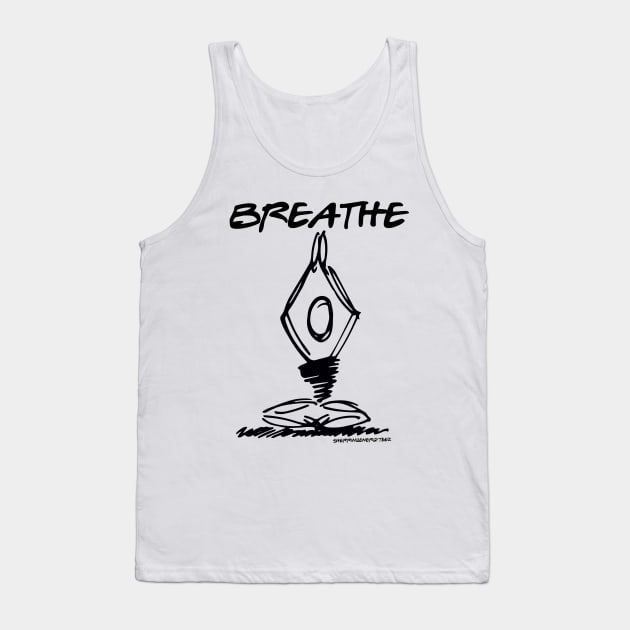 Breathe Yoga Pose v2 Tank Top by SherringenergyTeez